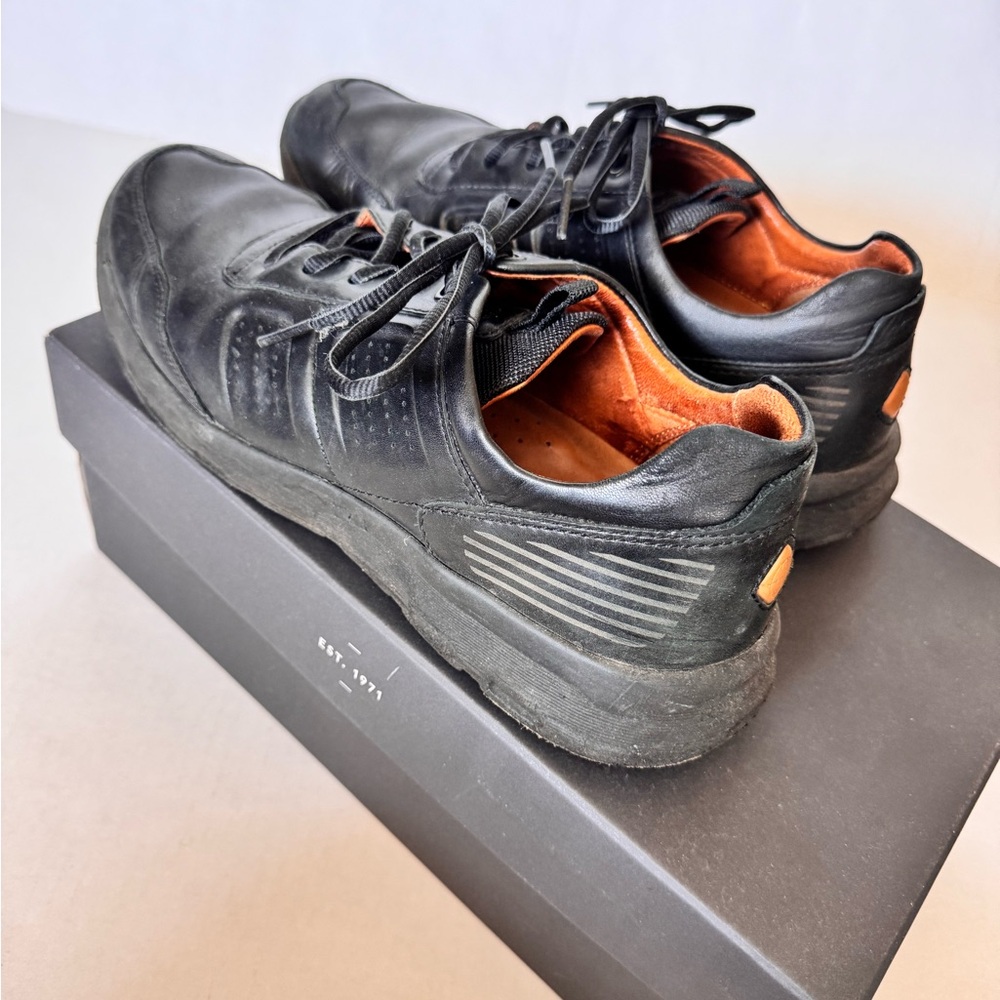 Rockport Black Dress Leather Sneakers Classic CH2893 Size 9.5 - Picture 12 of 13